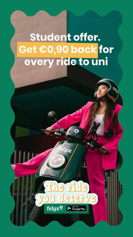 Felyx social ad, story-formaat — Student offer