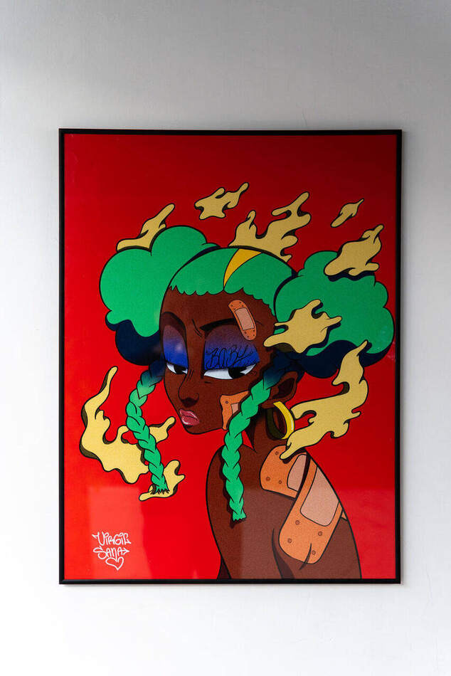 Felyx Art Campaign — tweede ingelijst kunstwerk in rood